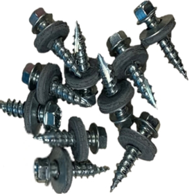 Drill Screws with Rubber Seal