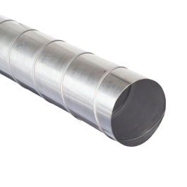 3m Length Spiral Duct (Stainless) | Dust Spares Ltd